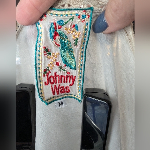 Johnny Was eyelet blouse size M - Picture 2 of 6